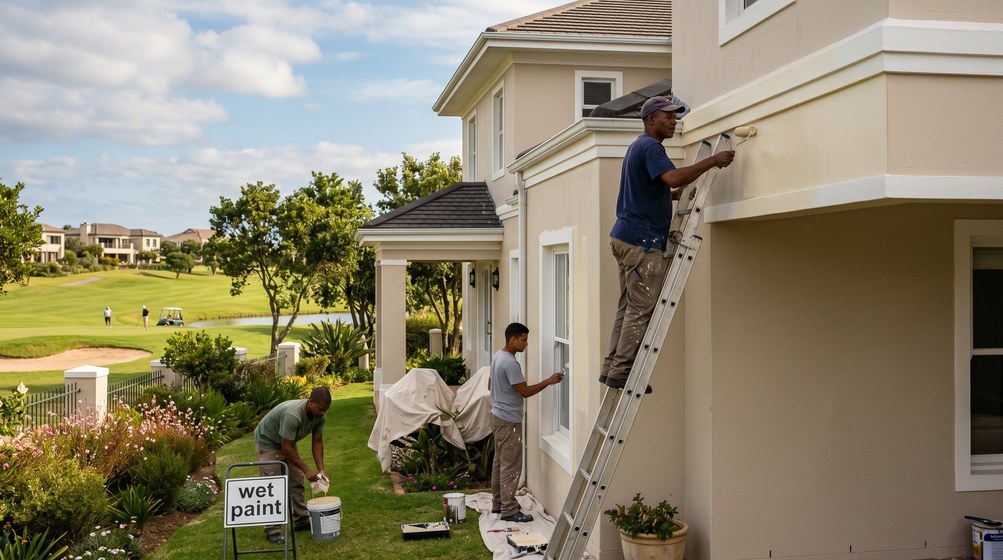 Estate and complex painting in Tokai, Cape Town