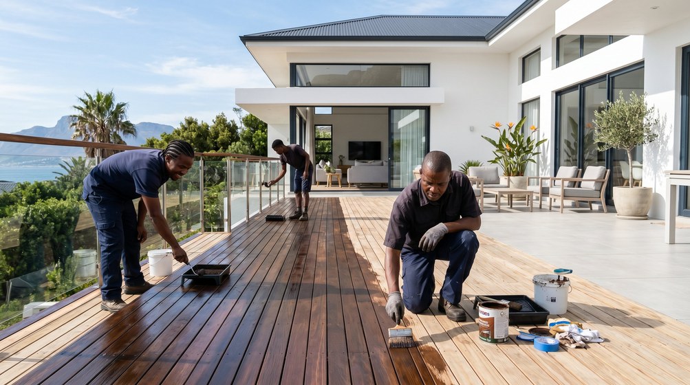 Timber window and joinery finishing on a Rondebosch home